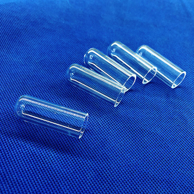 Tubo di prova in quarzo a fine rotonda e chiara per laboratorio
