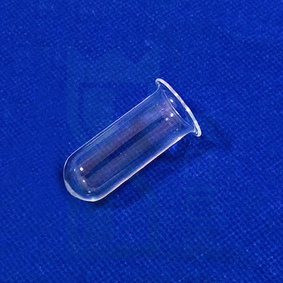 Alte temperature alta purezza di silice di quarzo tubo di vetro di quarzo con tubo di flange di quarzo tubo di prova a flange