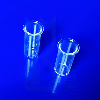 Alte temperature alta purezza di silice di quarzo tubo di vetro di quarzo con tubo di flange di quarzo tubo di prova a flange
