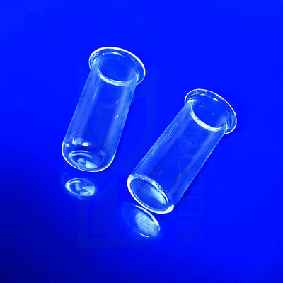 Alte temperature alta purezza di silice di quarzo tubo di vetro di quarzo con tubo di flange di quarzo tubo di prova a flange