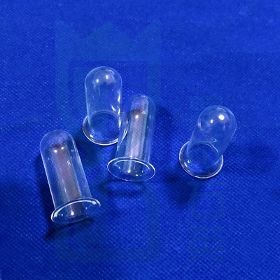 Alte temperature alta purezza di silice di quarzo tubo di vetro di quarzo con tubo di flange di quarzo tubo di prova a flange