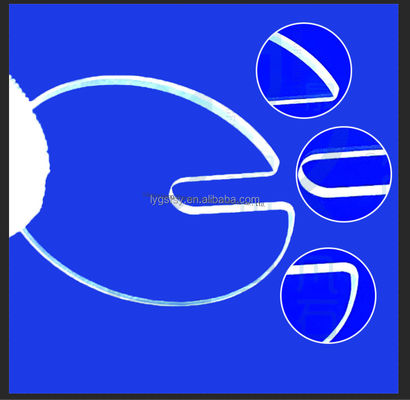 Alta trasparenza 99,99% purezza piastra di cristallo al quarzo con temperatura di lavoro di 1100°C