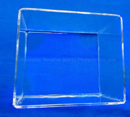 Contenitori di quarzo resistenti alla corrosione ad alta temperatura di fabbrica cilindri quadrati di quarzo con nuclei di sabbia di quarzo per laboratori