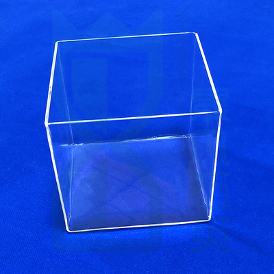 Contenitori di quarzo resistenti alla corrosione ad alta temperatura di fabbrica cilindri quadrati di quarzo con nuclei di sabbia di quarzo per laboratori