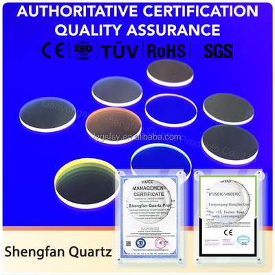 Placca di vetro di quarzo su misura per semiconduttori e applicazioni ottiche