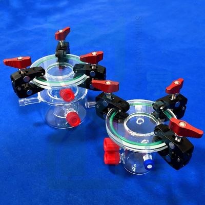 Reattore di quarzo a doppio strato altamente trasparente e resistente alla corrosione per vetri di laboratorio scientifico