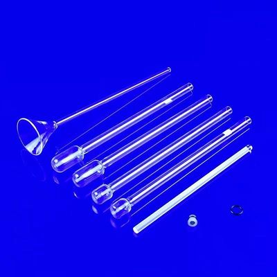 Tubi di assorbimento BET in vetro di quarzo resistenti ad alte temperature resistenti alla corrosione altamente trasparenti