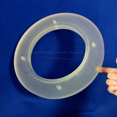 Parti speciali in vetro quarzo trasparente opaco resistenti alle alte temperature e alla corrosione, fabbricate in fabbrica, per il supporto di campioni