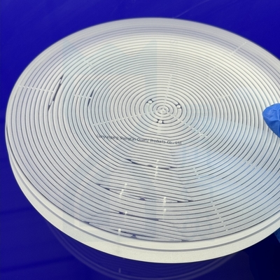 Produzione di alta precisione CNC, elevata purezza 99,99% lastre di quarzo forate, lastre di quarzo scanalate e lastre di vetro al quarzo