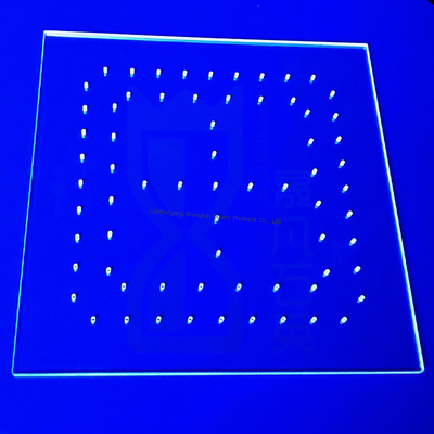 Piastra in vetro quarzo ad alta temperatura personalizzata CNC per macchina di polimerizzazione