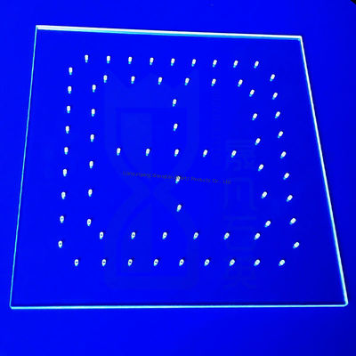 Fogli di quarzo JGS1 JGS2 JGS3 personalizzati tagliati al laser ad alta trasparenza per purificatori UV LED