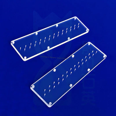 Fogli di quarzo JGS1 JGS2 JGS3 personalizzati tagliati al laser ad alta trasparenza per purificatori UV LED