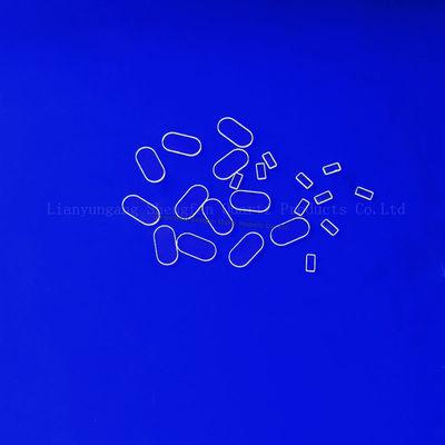 Lastre di vetro al quarzo fuso trasparente ai raggi ultravioletti di piccole dimensioni tagliate al laser per finestre di camere