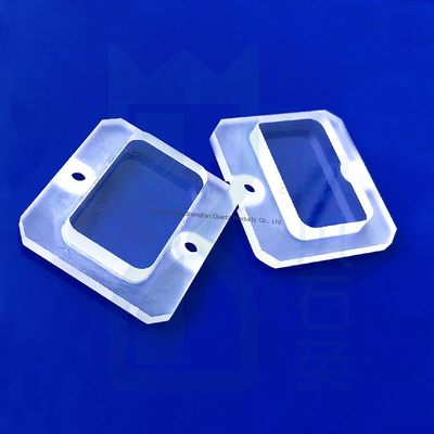 Lastre smerigliate in quarzo fuso personalizzate resistenti alla corrosione e alle alte temperature per il supporto dei campioni