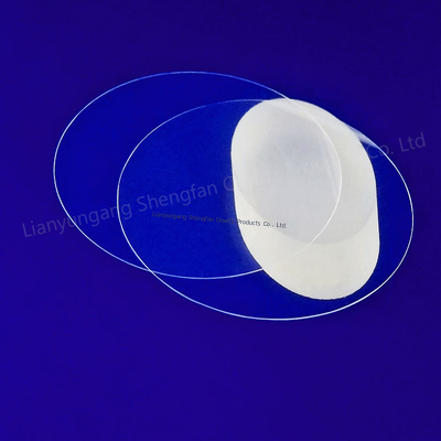 Disco di quarzo fuso personalizzato Piastra di vetro di quarzo 92% Trasmissione luminosa 2,2 g/cm3 Densità