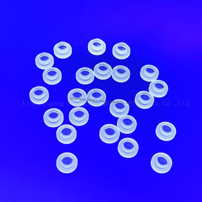 Lastra di vetro al quarzo resistente alle alte temperature e alla corrosione, lavorata a CNC, per applicazioni ottiche