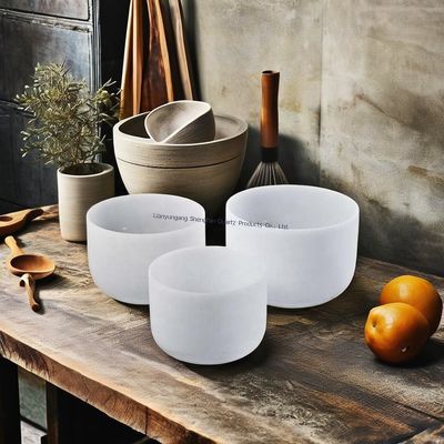 7 Chakra Balance Quartz Singing Bowl con 12 note musicali e resistenza alle alte temperature per la meditazione