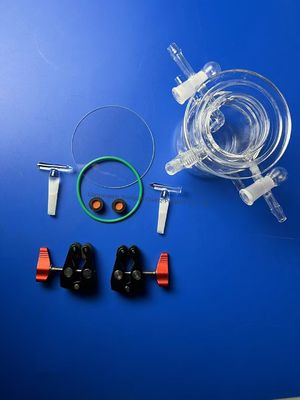 Reattore di vetro di quarzo fotoindotto ad alta trasparenza da 50 a 1000 ml personalizzato con temperatura di lavoro di 1100 °C