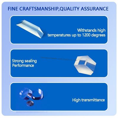 Lastra di quarzo fuso trasparente ad alta purezza con tolleranze di precisione per strumenti ottici