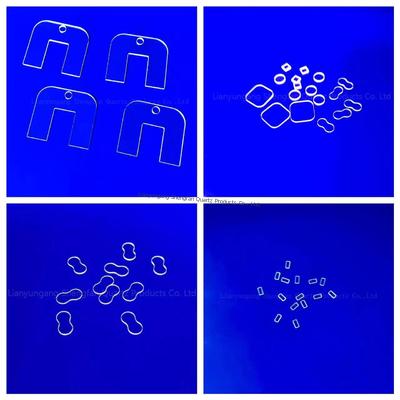 Lastra di vetro di quarzo fuso ottico su misura ad alta trasmissione