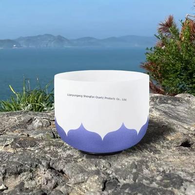 Pure Quartz Crystal Singing Bowl Set con scala musicale digitale per la guarigione dei chakra e la meditazione