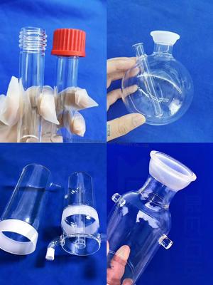 Custom 50-5000ML Quartz Glass Round Bottom Long Neck Flask