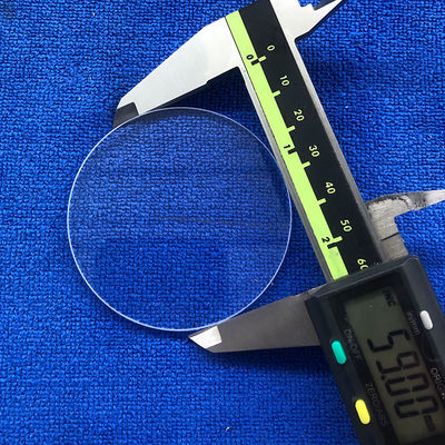 Piastra rotonda in vetro di quarzo silicea fusa resistente al calore UV personalizzata, substrato in vetro di quarzo trasparente