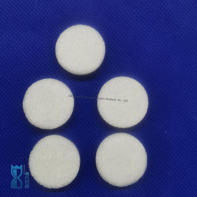 Filtrazione di gas e liquidi per strumenti di laboratorio, anima in sabbia di quarzo, disco filtrante in quarzo