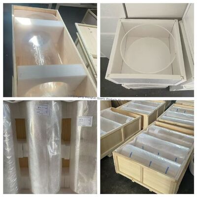 High Temperature Resistant 99.99% SiO2 Purity Quartz Glass Tube For Quartz tube furnace
