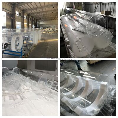 Resistenza al calore Alta purezza 99,99% Tubo di vetro di quarzo trasparente per applicazioni industriali