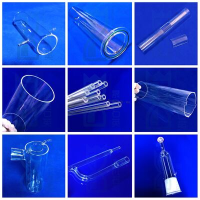 Tubo di quarzo capillare di silice fusa con temperatura di lavoro di 1100°C, purezza SiO2 al 99,99% e alta trasmissione luminosa