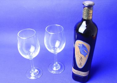 Vetro di cristallo di cristallo senza piombo del vino rosso di canto del vino rosso della radura moderna fatta a mano del quarzo, calice di vetro su ordinazione