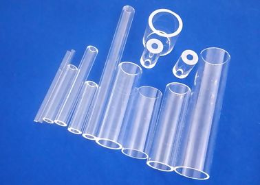 Uv Protection Fused Quartz Tube , Silica Glass Tube Hard Wear Resisting