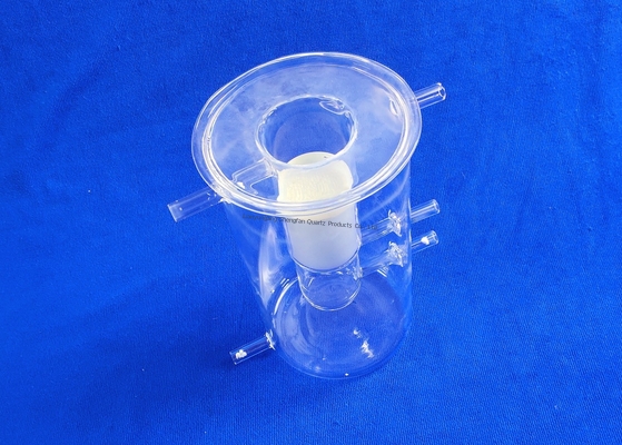 Alto vetro professionale chimico Labware di Quartzolite di progettazione della vetreria per laboratorio della vetreria per laboratorio di scienza di trasmissione