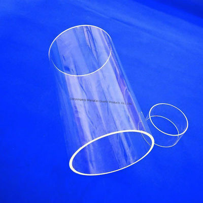 Tubo di vetro al quarzo con buon isolamento elettrico e alta resistenza al calore, con elevata trasmissione luminosa per applicazioni nei semiconduttori