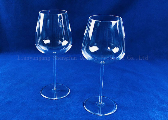 SIO2 quarzo Crystal Glass For Family Dinner del vino rosso 1100℃