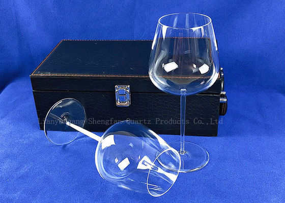 SIO2 quarzo Crystal Glass For Family Dinner del vino rosso 1100℃