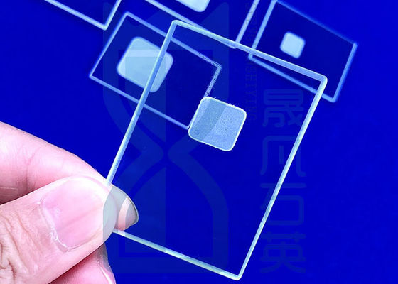 Scanali lavorare della scanalatura quadrata rotonda trasparente glassata con la scanalatura di vetro di quarzo di elevata purezza