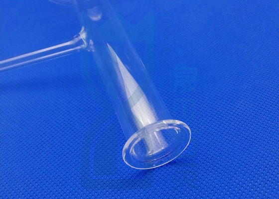 Vetro di quarzo stretto trasparente del collo intorno alla boccetta inferiore per il laboratorio