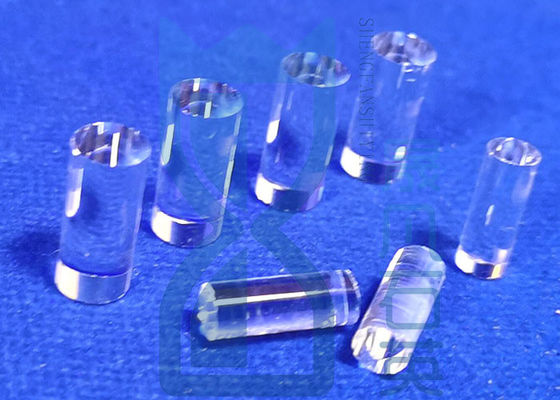 Chiara guida di luce Rod di vetro di vetro su misura di Rod High Precision Optical Quartz del quarzo fuso del diametro