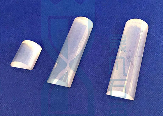 Asta di vetro al quarzo semicircolare trasparente al 92% per semiconduttore
