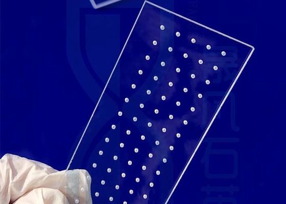 La silice trasparente di Morse 6,5 ha fuso il quarzo Windows con il foro