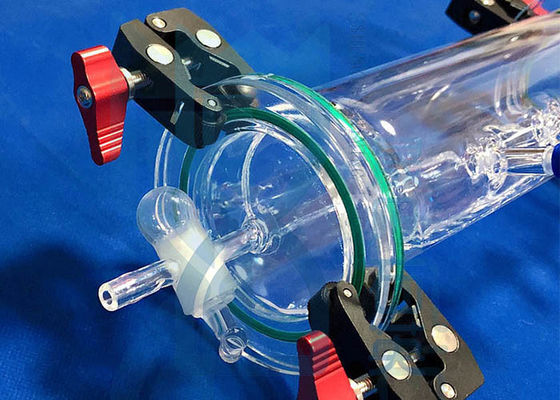 Il gas ha glassato la vetreria per laboratorio di vetro di scienza del reattore del quarzo della valvola
