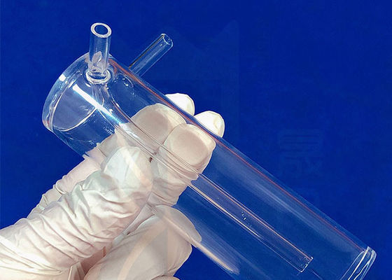 Reattore di vetro di quarzo trasparente per il separatore chimico della prova