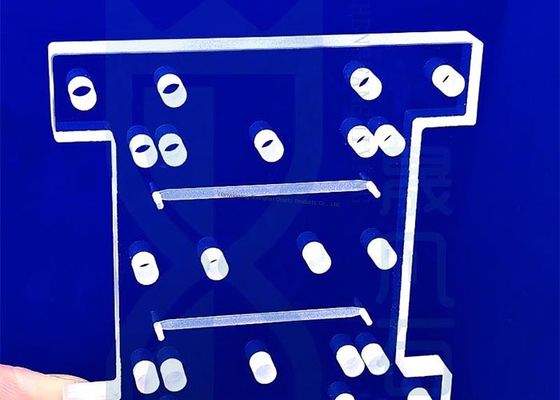 Personalizzare lamiera di vetro di quarzo ad alta temperatura per la macchina di cura