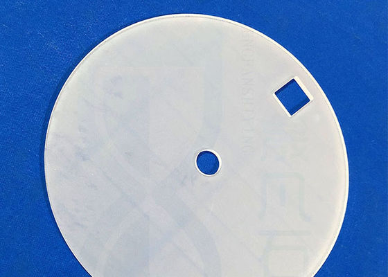 La silice ottica ha fuso la grande piastrina glassata del disco del quarzo Sio2 con il foro