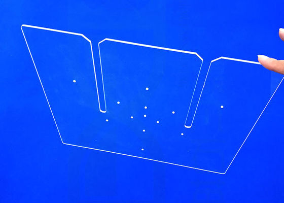 Chiara piastrina della silice fusa SIO2 di alto rettangolo uv della trasmissione