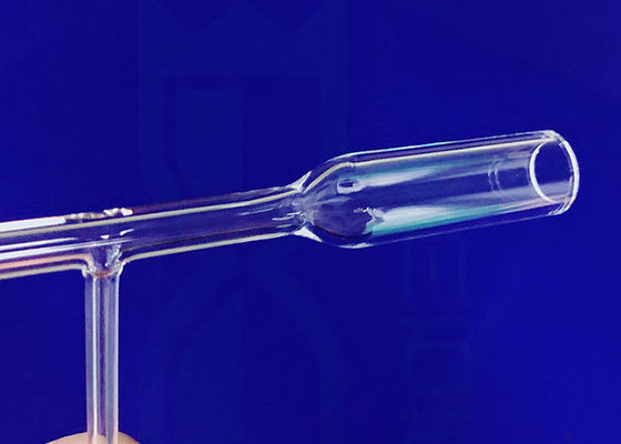 Vetreria per laboratorio doppia chimica fusa di scienza della provetta del quarzo del bruciatore