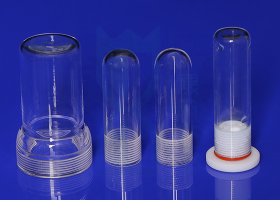 Customized Laboratory Reagent Bottle Transparent With Screw 1750℃ Melt Point