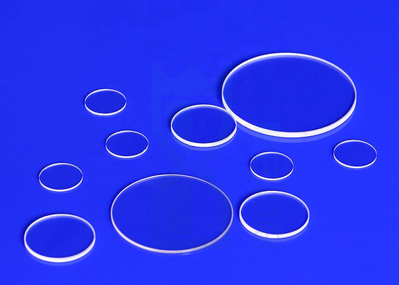 Doppia lastra di vetro rotonda trasparente convessa del quarzo per metallurgia
